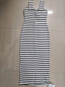 Striped Twist Bodycon Dress