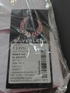 Silverleaf Men's Formal Shirt Only Cash