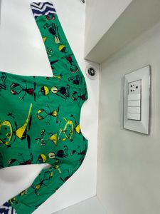 Green Printed Kurta