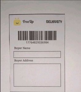 FreeUp &amp; Delhivery Shipping Label