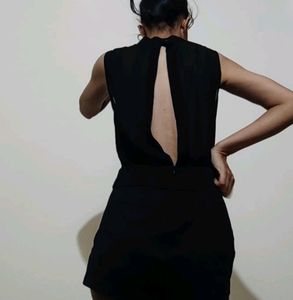 Sexy Backless Black Jumpsuit