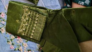 New Embroidered Silk Kurta Set