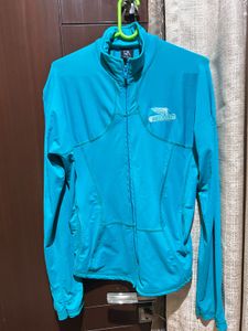 Turquoise Zip-Up Active Jacket
