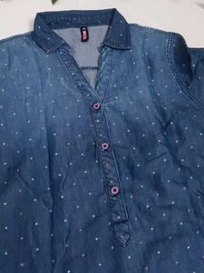 Blue Denim Tunic Top💙🌼✨