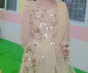 Elegant Sequined Pakistani Dress