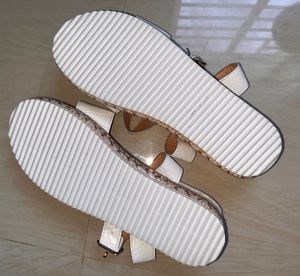 Stylish Embellished White Sandals