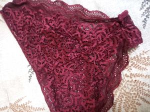 Burgundy Lace Pantie