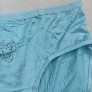💙 Light Blue Briefs with Butterfly Detail