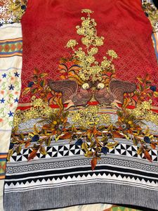 Vibrant Peacock Print Kurta