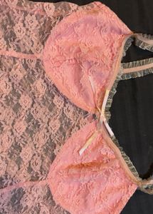 y2k Pink Lace Cami Top