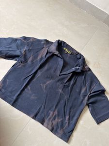 women Bleached Polo T-Shirt