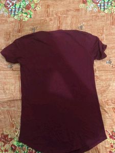 Mehroon T Shirt For Mens
