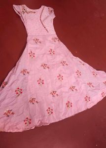 pink gown