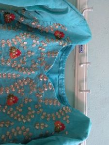 Kurti With Thread Work