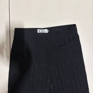 Chic Black Striped Flare Pants 🖤