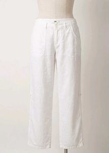 H&M White linen Pants