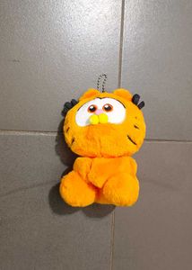 Cute Orange Plush Keychain