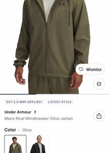 Under Armour Men's Olive Windbreaker Jacket