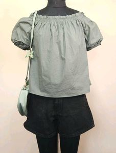 Sage Green Top (Vera Moda)