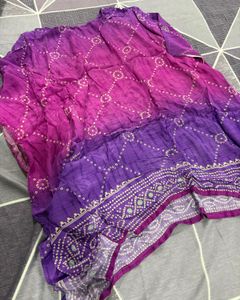 Vibrant Purple &amp; Pink kaftan Kurta Set💕