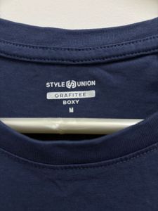 Cotton cropped Graphic Boston T-Shirt