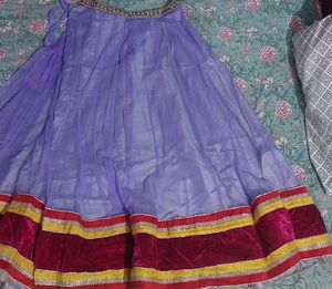 Purple Ethnic Skirt
