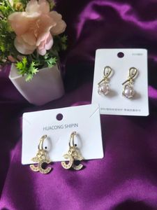 Combo Pack Of 2 Korean Earrings