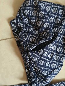 Lee Cooper-  Blue Patterned Tunic Top
