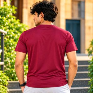 Stylish Maroon Graphic T-Shirt
