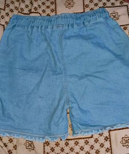Cute Teddy Bear Denim Shorts