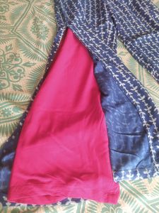 Double Layered Stylish Indigo Palazzo