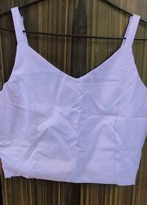 Lavender Wrap Crop Top