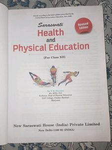 Physical Education Book For Class 12th