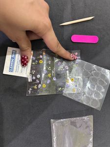 Cute Floral Nail Art Stickers some used