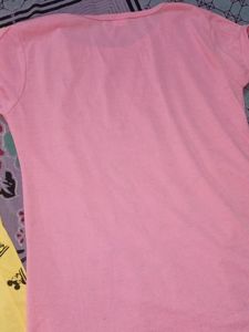 2 Tshirts (Yellow And Pink)
