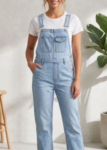 Light Wash Denim Overalls