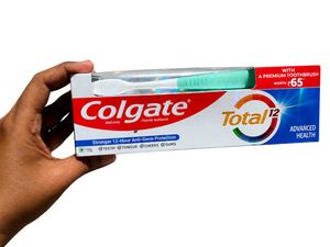 Colgate Total 12 Toothpaste with Toothbrush