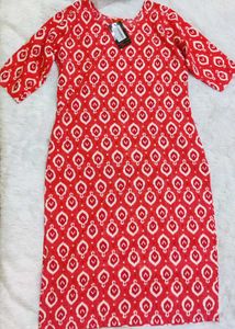 Women's Digital Printed A-line Kurti,Boho Earrings