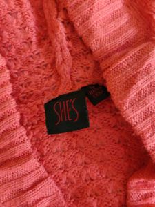 Coral Knit Hoodie