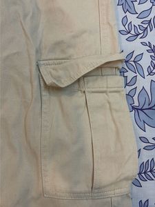 Beige Cargo Pants