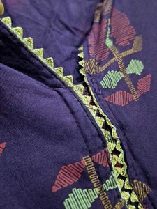 Purple Printed Kurta
