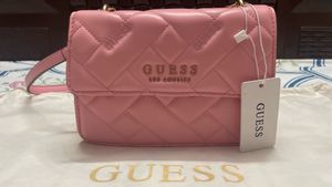 Guess Pink Quilted Crossbody Bag