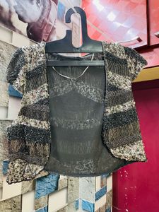 Sequin Embellished Shrug