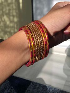 9 pcs Set of Ethnic Bangles