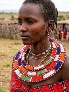 African masaai 3in one necklace