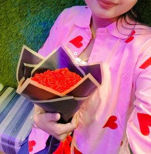 Pink Heart Patchwork Shirt