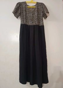 Leopard Print Maxi Dress 🖤