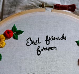 Best Friend Embroidery Design