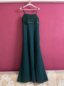 ✨Imported Strap gown with cover up ✨