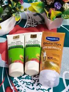 pack of 3 Pilgrim & Vaseline Face Care Bundle